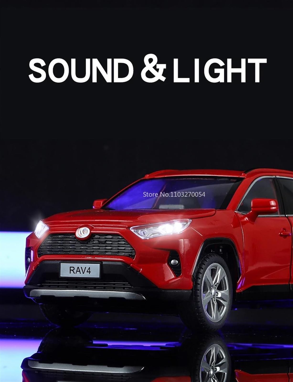 Amazon | ダイキャストカー 1:24 トヨタ RAV4 スケール合金モデルカー